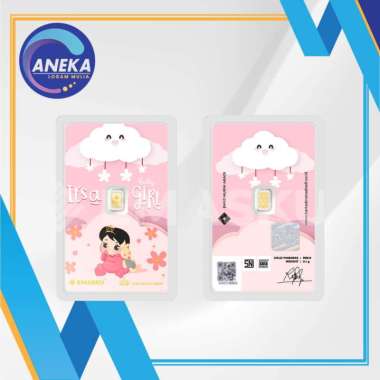 LOGAM MULIA MICRO GOLD EMASKU 0.1GRAM BABY GIRL SERIES
