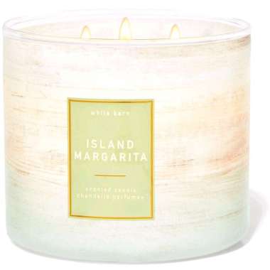 BATH & BODY WORKS BBW ISLAND MARGARITA 3-WICK SCENTED CANDLE 411 G PENGHARUM RUANGAN