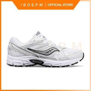 SAUCONY - Grid Ride Millennium - White / Silver | Sepatu Lifestyle Pria dan Wanita 43