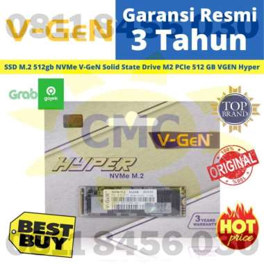 V-Gen SSD M.2 Nvme Hyper Pcie Gen3 2280 512GB