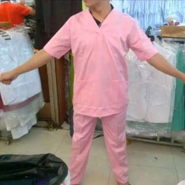 Baju Operasi Baju ok Lengan Pendek navy/L