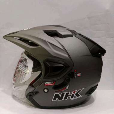 HELM NHK PREDATOR CRYPTON SOLID GREY DOFF HELM HALF FACE L