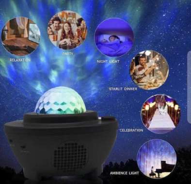 SMART AURORA NEBULA NIGHT STAR LAMP PROJECTOR LAMPU TIDUR LIGHT