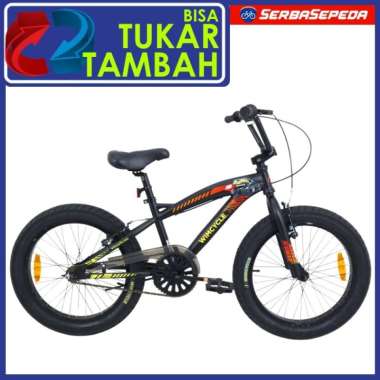 Wimcycle Sepeda Anak Big Foot 20 Inci Hitam Merah