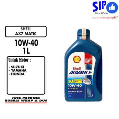Oli Shell AX7 Matic 10W 40 1 Liter (1000ml)