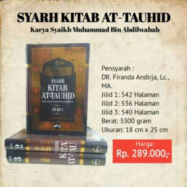 Promo Syarah Kitab Tauhid Ustadz Firanda Andirja Murah