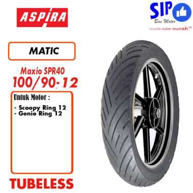 Ban motor matic Aspira Maxio SPR40 100 90 12 Tubeless