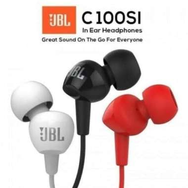 Headset Earphone JBL c100si Original Putih