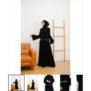 [READY] [NEW] SOFYA ABAYA BY LUDE ABAYA / ABAYA ARAB / ABAYA UMROH HAJI Hitam