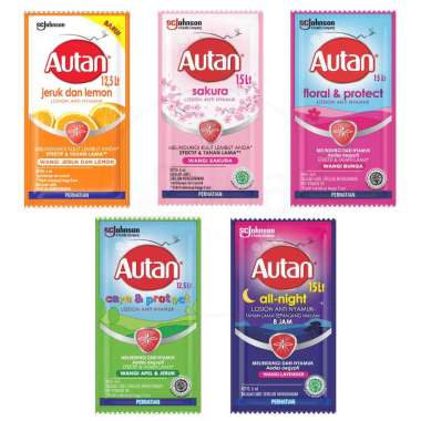 1 RENTENG AUTAN Losion Anti Nyamuk isi 12 Sachet 6ml Wangi Sakura