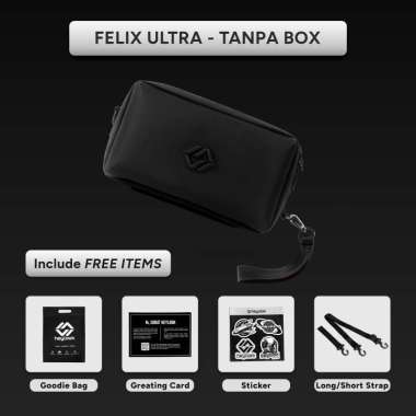 (New Launch) - Clutch Bag Pria FELIX ULTRA Anti Bara Anti Air Clutch Bag Multyfungsi 3 in 1 Hand Bag