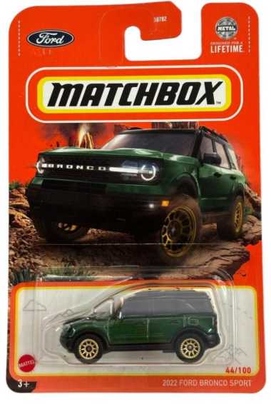 Matchbox / Match Box 2022 Ford Bronco Sport, Hijau