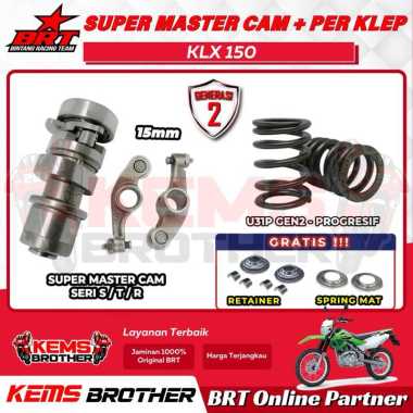 NOKEN AS / SUPER MASTER CAM ORIGINAL BRT DENGAN PER KLEP OVAL PROGRESSIVE GEN2 KLX150 ADS SERI S T R