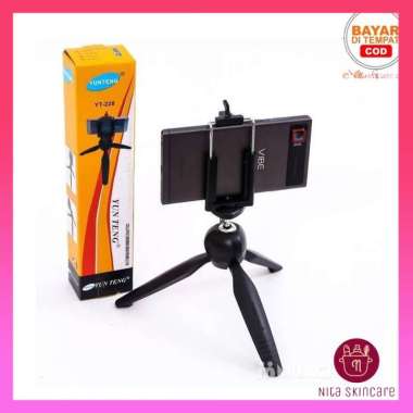 Tripod Mini Yunteng YT-228 Tripod Mini + Holder U Tripod Kamera Tripod Handphone Tripod Vlog
