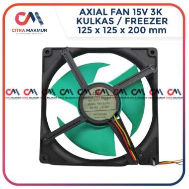 Axial Fan Kulkas Sharp Inverter Kipas Kondensor Evaporator Chiller Freezer 12,5 cm Tebal 2 15 Volt