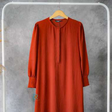 D R project PAULIE DRESS GAMIS BUSANA MASAKINi L PAULIE TERACOTA