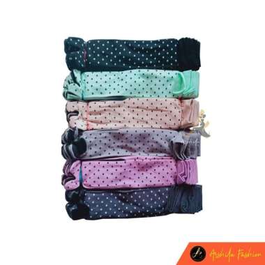 Kaos kaki jempol MOTIF POLKADOT / kaos kaki jempol muslim motif warna Navy