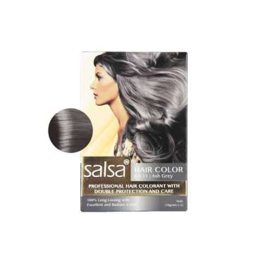 SALSA Hair Color - Cat Semir Rambut Permanen - Salsa Pewarna Rambut Ash Grey