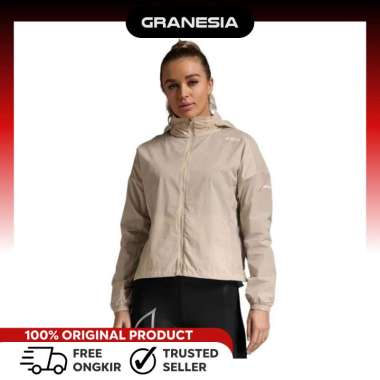 2XU Women Aero Windbreaker WR7204AMW|Jaket Zipper Lari Wanita L