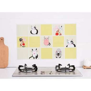 STICKER DINDING DAPUR ANTI MINYAK - STIKER TEMBOK DAPUR 504-HIJAU