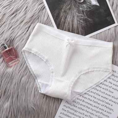 AliMaMa - CELANA DALAM WANITA PITA POLOS - CD Perempuan Underwear Trendy Kekinian Murah Medan Putih