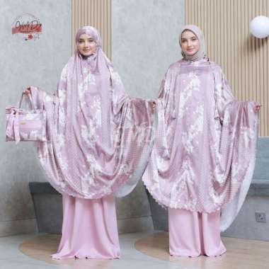 Jumuna - Mukena Dewasa Premium Silk Lasercut Maurine, Hasna, Haura, Azzahra HAURA DUSTY