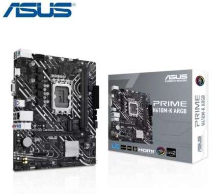 Motherboard Asus PRIME H610M-K ARGB - LGA1700 H610 DDR5 USB3.2 SATA3