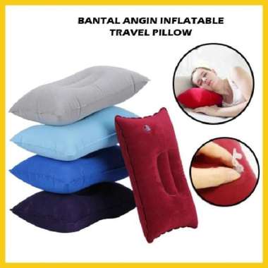 Bantal Angin Tiup Inflatable Travel Pillow Portable Untuk Camping