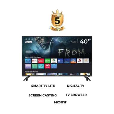 POLYTRON SMART DIGITAL TV PLD 40CV8969 + antena kabel 10meter