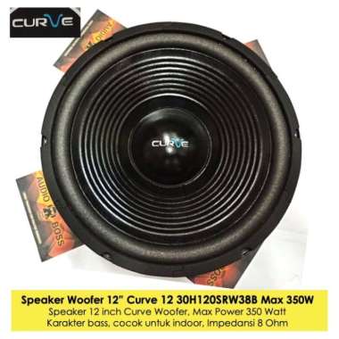 Speaker 12 Inch Curve Woofer 350 Watt - Speaker Curve 12" Woofer 350W
