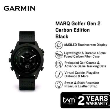 GARMIN MARQ Golfer Gen 2 Carbon Edition Black Golf Smartwatch Garansi TAM