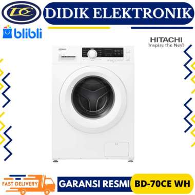 Mesin Cuci HITACHI BD-70CE WH 7KG Mesin Cuci Front Loading