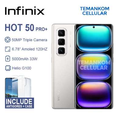 Infinix Hot 50 pro + 16GB RAM Hot 50 pro PLUS 8/256 8GB 256GB INFINIX HOT 50PRO + Baru GARANSI RESMI