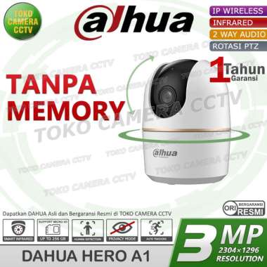 SMART CCTV WIFI KAMERA IP CAMERA 360 WIRELESS DAHUA HERO PTZ 3MP TANPA MEMORI
