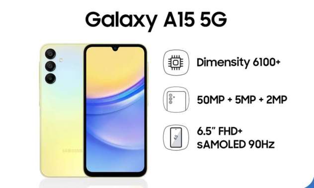 SAMSUNG GALAXY A15 5G RAM 8/256 GB Yellow