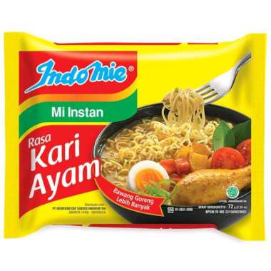 indomie kari ayam / indomie kuah kari ayam/ Mie instan rasa kari ayam