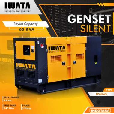 Genset IWATA IP48WS 60KVA/48KW Silent - Deepsea DSE6020