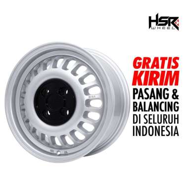 VELG HSR WHEEL BSI HSR R15X65 H4X100 ET42 GLOSSY SILVER GLOSSY SILVER