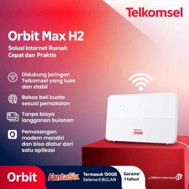 Telkomsel Orbit Max H2 Modem WiFi 4G High Speed Bonus Data