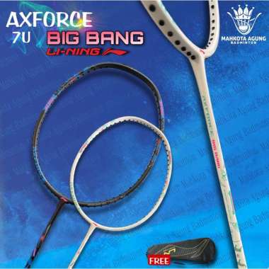 RAKET BADMINTON LINING AXFORCE BIG BANG 7U ORIGINAL bigbang ringan terbaru white