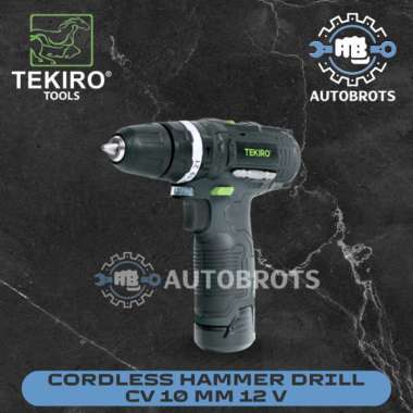 TEKIRO Mesin Bor Baterai CV 12V 10mm / Cordless Hammer Drill 30Nm CD-HD2047