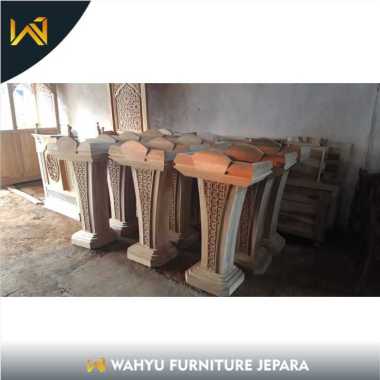 Mimbar Podium Minimalis | Podium Logo Garuda | Podium Ceramah Presiden Grosir Min 5 Pcs