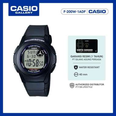 Casio Original F-200W-1ADF Jam Tangan Pria Digital