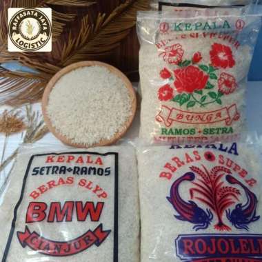 BERAS CAP BUNGA 5 KG/ROJOLELE/BMW/BERAS SETRA RAMOS/BERAS PUTIH 5 KG - ROJOLELE