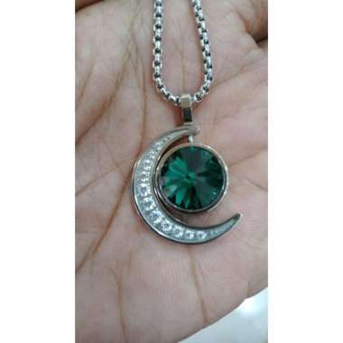 Kalung KK Liforce Emerald Moon Crystal Kalung Anti Radiasi Elektromagnetik
