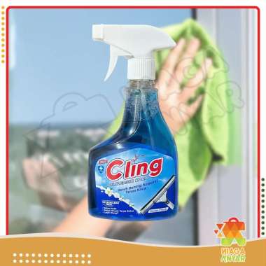 NA Cling Pembersih Kaca Botol 440 ml / Glass Cleaner Bottle / Semprotan Kaca
