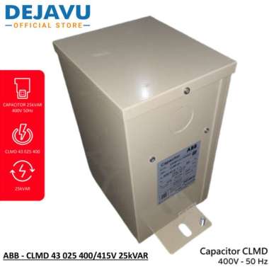 Kapasitor/Capacitor ABB CLMD 43 025 400/415V 25kVAR (2GSB010118A0022)