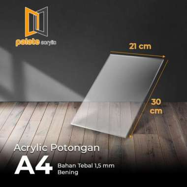 Akrilik Lembaran A4 1.5mm / Acrylic Potongan bening A4 1,5mm Grosir