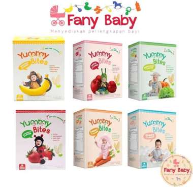 YUMMY BITES CRACKERS - SNACK BAYI 6 BULAN+ / 50GR Vegetable
