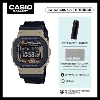 G-Shock Jam Tangan Pria DW-5610SUS-5DR Original Digital Beige